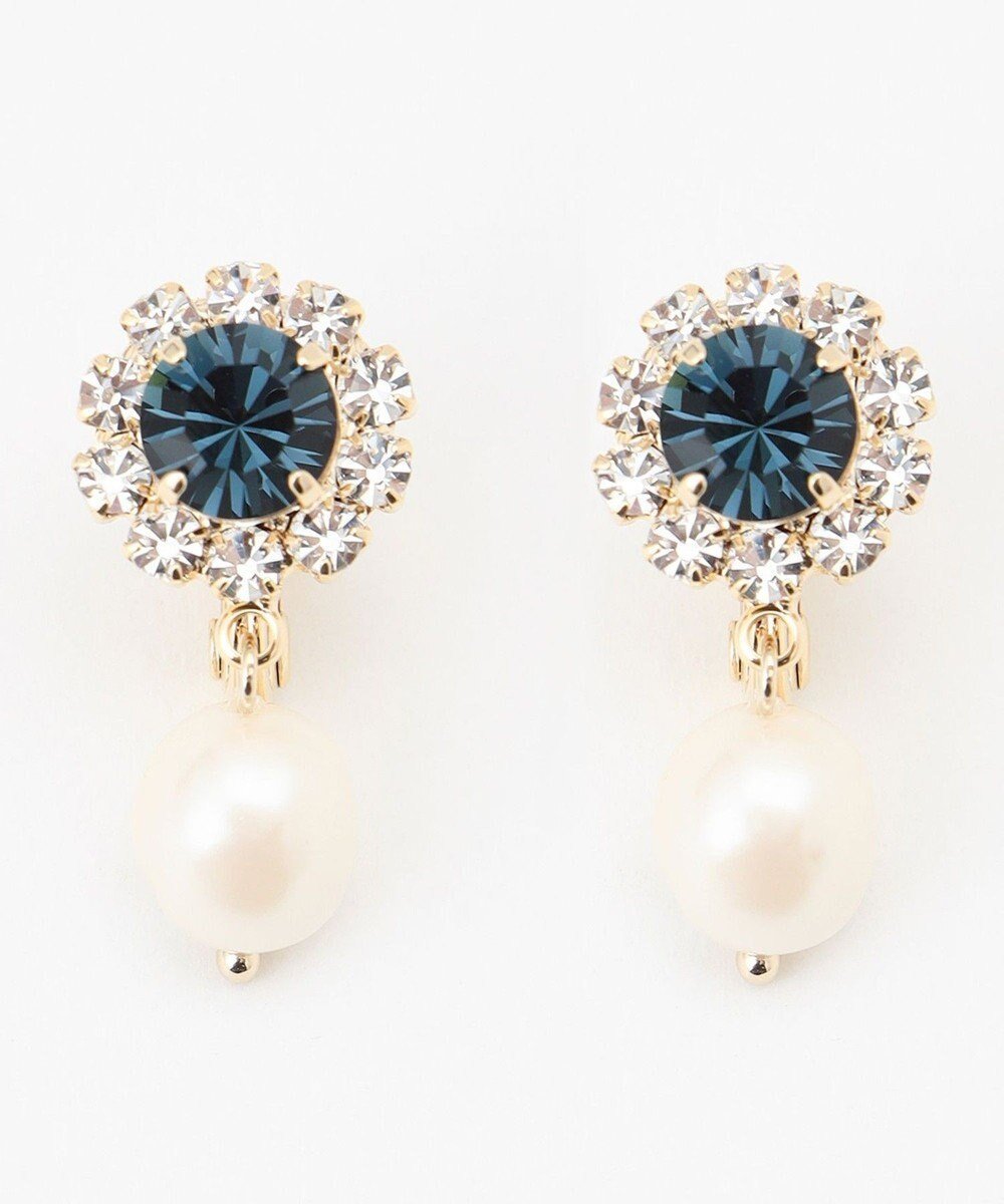 【トッカ/TOCCA】のBIJOUX PEARL EARRINGS イヤリング インテリア・キッズ・メンズ・レディースファッション・服の通販 founy(ファニー) 　ファッション　Fashion　レディースファッション　WOMEN　ジュエリー　Jewelry　リング　Rings　イヤリング　Earrings　アクセサリー　Accessories　アンティーク　Antique　イヤリング　Earrings　ストーン　Stone　センター　Center　パール　Pearl　ビジュー　Bijou　ポーチ　Pouch　モチーフ　Motif　リュクス　Luxe　ネイビー系|ID: prp329100002545088 ipo3291000000029428312