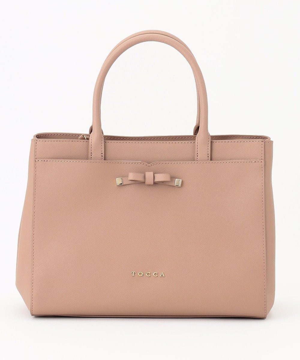 【トッカ/TOCCA】の【WEB限定】PRIMULA PETAL LEATHERTOTE トートバッグ インテリア・キッズ・メンズ・レディースファッション・服の通販 founy(ファニー) 　ファッション　Fashion　レディースファッション　WOMEN　バッグ　Bag　ショルダー　Shoulder　フェミニン　Feminine　フォーマル　Formal　フロント　Front　ポケット　Pocket　マグネット　Magnet　リボン　Ribbon　エレガント 上品　Elegant　財布　Wallet　ビジネス 仕事 通勤　Business　ピンク系|ID: prp329100002560669 ipo3291000000026784300