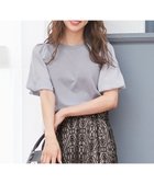 【エニィ スィス/any SiS】の【洗える】バルーンスリーブ ニットTシャツ アイスグレー|ID:prp329100002562395