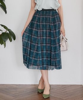 【組曲/KUMIKYOKU】 【WEB限定カラーあり】ツイードチェックチュールプリント スカート人気、トレンドファッション・服の通販 founy(ファニー) ファッション Fashion レディースファッション WOMEN スカート Skirt A/W・秋冬 Aw・Autumn/Winter・Fw・Fall-Winter イエロー Yellow サンダル Sandals チェック Check ツイード Tweed フレア Flare プリント Print リラックス Relax |ID:prp329100002598228