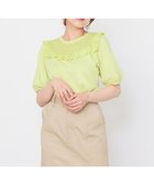 【フェルゥ/Feroux】の【接触冷感・UVケア】カットワークパフスリーブ Tシャツ ライトグリーン系|ID: prp329100002598234 ipo3291000000026783901