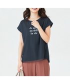 【エニィ スィス/any SiS】のシアーチュール Tシャツ ネイビー|ID:prp329100002600734