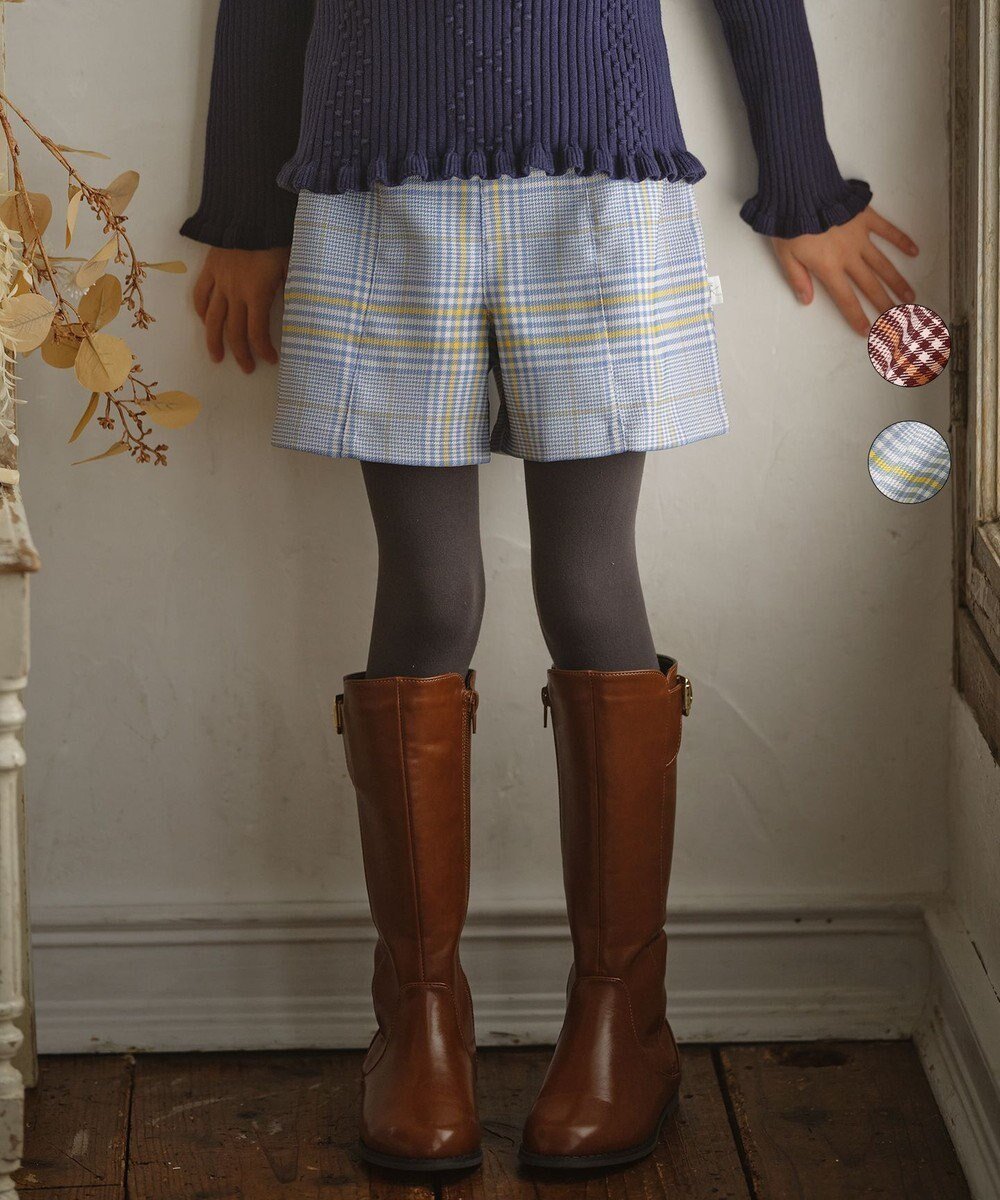 【組曲 / KIDS/KUMIKYOKU】の【110-140cm】Chocolat de check キュロット 人気、トレンドファッション・服の通販 founy(ファニー) 　ファッション　Fashion　キッズファッション　KIDS　ボトムス　Bottoms/Kids　A/W・秋冬　Aw・Autumn/Winter・Fw・Fall-Winter　キュロット　Culottes　クール　Cool　コンパクト　Compact　ヨーク　Yoke　 other-1|ID: prp329100002648566 ipo3291000000029392969