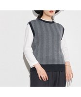 【ジェイプレスヨークストリート/J.PRESS YORK STREET】の【WOMEN】ヘリンボーンニットベスト 人気、トレンドファッション・服の通販 founy(ファニー) ファッション Fashion レディースファッション WOMEN アウター Coat Outerwear トップス・カットソー Tops/Tshirt ニット Knit Tops ベスト/ジレ Gilets/Vests A/W・秋冬 Aw・Autumn/Winter・Fw・Fall-Winter おすすめ Recommend ストレッチ Stretch ヘリンボーン Herringbone ベスト Vest 秋 Autumn/Fall |ID:prp329100002651838