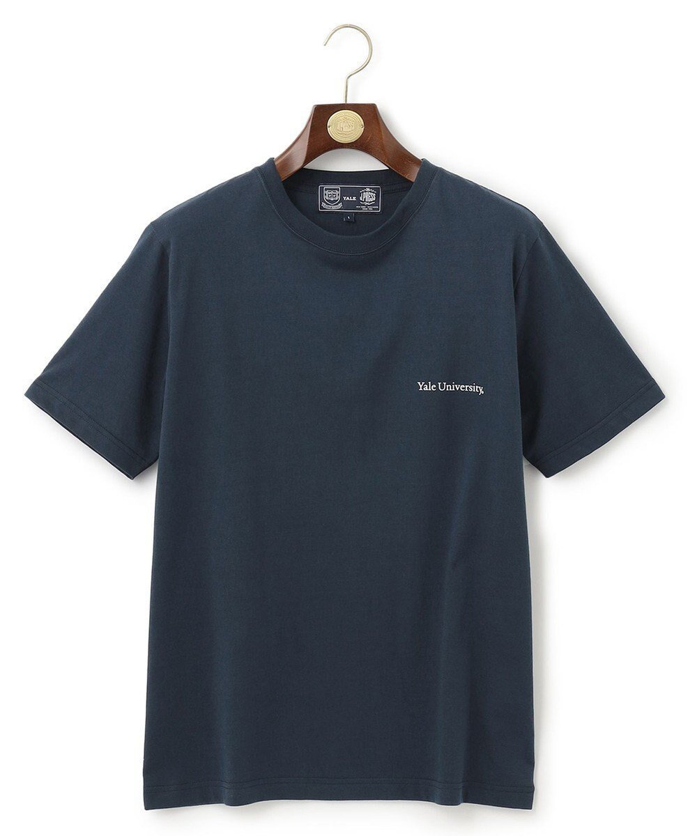 【ジェイ プレス/J.PRESS / MEN】の【J.PRESS×YALE】YALE TRACKカレッジプリントTシャツ インテリア・キッズ・メンズ・レディースファッション・服の通販 founy(ファニー) 　ファッション　Fashion　メンズファッション　MEN　トップス・カットソー　Tops/Tshirt/Men　シャツ　Shirts　S/S・春夏　Ss・Spring/Summer　カットソー　Cut And Sew　スポーティ　Sporty　プリント　Print　再入荷　Restock/Back In Stock/Re Arrival　夏　Summer　春　Spring　ネイビー系|ID: prp329100002651922 ipo3291000000029437534