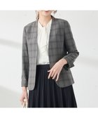 【エニィ スィス/any SiS】の【保温性あり/洗える】サーモ 2WAY ストレッチ ジャケット グレーベース|ID: prp329100002664689 ipo3291000000028266815