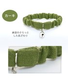 【ペットパラダイス/PET PARADISE / GOODS】の猫 首輪 シュシュ 【小】【中】 カーキ マスタード チェック桃 黄 花柄 桃 青 カーキ|ID: prp329100002664758 ipo3291000000029393093