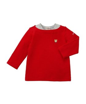 【ミキハウスホットビスケッツ/MIKI HOUSE HOT BISCUITS / KIDS】 【70-120cm】 接結天竺 重ね着風長袖Tシャツ人気、トレンドファッション・服の通販 founy(ファニー) ファッション Fashion キッズファッション KIDS トップス・カットソー Tops/Tees/Kids A/W・秋冬 Aw・Autumn/Winter・Fw・Fall-Winter S/S・春夏 Ss・Spring/Summer カットソー Cut And Sew 夏 Summer 長袖 Long Sleeve |ID:prp329100002667369