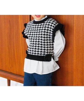 【エニファム/any FAM / KIDS】 ニットベストレイヤードチュニック人気、トレンドファッション・服の通販 founy(ファニー) ファッション Fashion キッズファッション KIDS トップス・カットソー Tops/Tees/Kids A/W・秋冬 Aw・Autumn/Winter・Fw・Fall-Winter インナー Inner セーター Sweater チュニック Tunic トレンド Trend ベスト Vest ポケット Pocket |ID:prp329100002667382