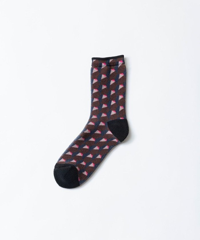 【トリコテ/Tricote / MEN】のPOLYGON PILE SOCKS / POLYGONパイルソックス インテリア・キッズ・メンズ・レディースファッション・服の通販 founy(ファニー) https://founy.com/ ファッション Fashion メンズファッション MEN シューズ・靴 Shoes/Men おすすめ Recommend クッション Cushion グラデーション Gradation ソックス Socks タンブラー Tumbler プリント Print メンズ Mens 人気 Popularity 冬 Winter |ID: prp329100002701340 ipo3291000000029079910