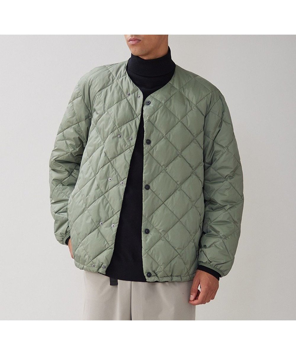 【アンフィーロ 自由区/UNFILO】の【MEN】UNFILO × TAION キルティングブルゾン インテリア・キッズ・メンズ・レディースファッション・服の通販 founy(ファニー) 　ファッション　Fashion　レディースファッション　Ladies' Fashion Online　アウター　Coat Outerwear　コート　Coats　ジャケット　Jackets　ブルゾン　Blouson/Jackets　インナー　Inner　キルティング　Quilting　コンパクト　Compact　ジャケット　Jacket　タフタ　Taffeta　ダウン　Down　ドット　Dot　フォルム　Form　ブルゾン　Blouson　A/W・秋冬　Aw・Autumn/Winter・Fw・Fall-Winter　再入荷　Restock/Back In Stock/Re Arrival　オリーブ系|ID: prp329100002724591 ipo3291000000032677891