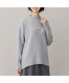 【自由区/JIYU-KU】の【洗える】ウールカシミヤブレンド オフネックプルオーバーニット ライトグレー系|ID:prp329100002744993