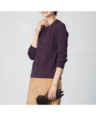 【ジェイ プレス/J.PRESS】の【洗える】KNIT BASIC ミドル カーディガン パープル系|ID: prp329100002752835 ipo3291000000026775102