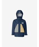 【ヘリーハンセン/HELLY HANSEN / KIDS】の【防水・はっ水・透湿・高視認・クイックフリー・記名ラベル付・フード取り外し可】スカンザレインジャケット○ オーシャンネイビー×アンバーイエロー|ID:prp329100002777683