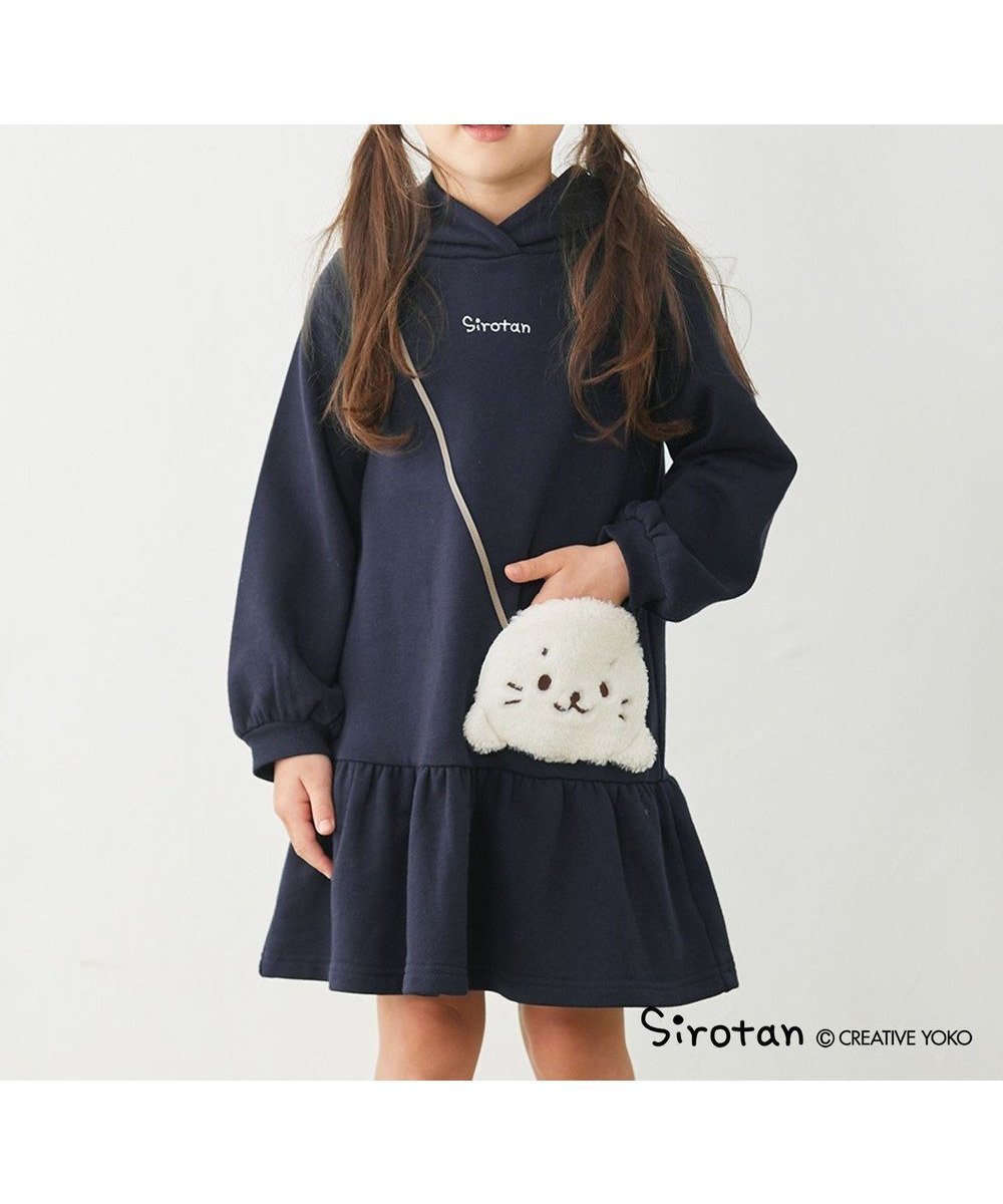 【エニファム/any FAM / KIDS】の【しろたん×anyFAM】しろたんポシェットフードワンピース インテリア・キッズ・メンズ・レディースファッション・服の通販 founy(ファニー) 　ファッション　Fashion　キッズファッション　KIDS　ワンピース　Dress/Kids　A/W・秋冬　Aw・Autumn/Winter・Fw・Fall-Winter　キャラクター　Character　スマホ　Smartphone　ハンカチ　Handkerchief　ポケット　Pocket　ポシェット　Pochette　モチーフ　Motif　ネイビー|ID: prp329100002782400 ipo3291000000029391634