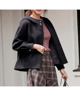 【エニィ スィス/any SiS】 ウールライクショート アウター人気、トレンドファッション・服の通販 founy(ファニー) ファッション Fashion レディースファッション WOMEN アウター Coat Outerwear コート Coats ジャケット Jackets A/W・秋冬 Aw・Autumn/Winter・Fw・Fall-Winter ショルダー Shoulder ショート Short ジャケット Jacket ジャージ Jersey ドロップ Drop バランス Balance 再入荷 Restock/Back In Stock/Re Arrival |ID:prp329100002786177