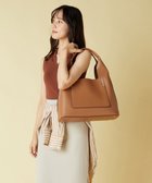 【ラ バガジェリー/LA BAGAGERIE】の【veganview】triangle shape tote bag キャメル|ID:prp329100002800486