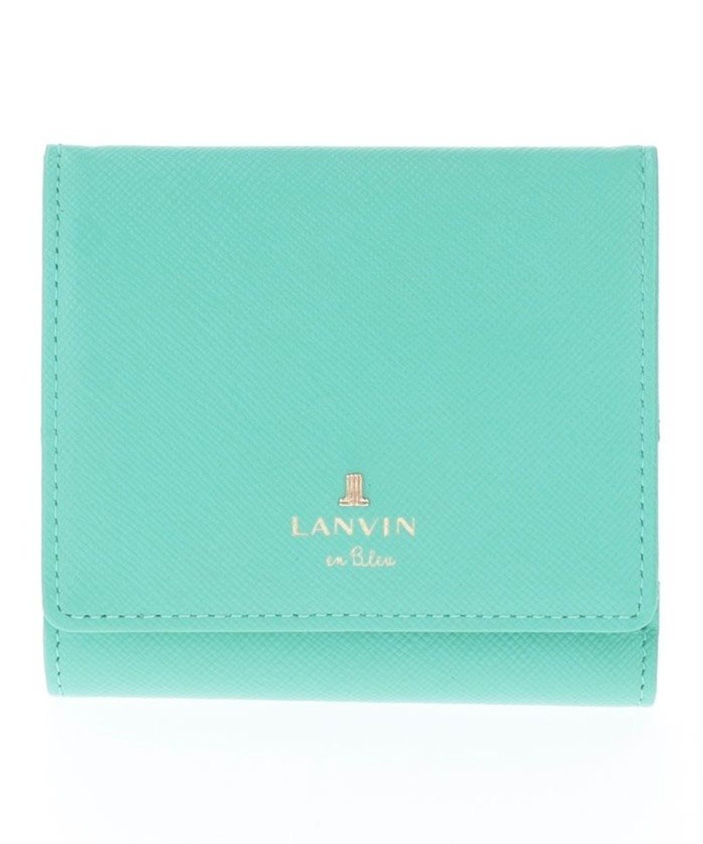 【ランバン オン ブルー/LANVIN en Bleu】のリュクサンブールカラー 内BOX二つ折り財布 インテリア・キッズ・メンズ・レディースファッション・服の通販 founy(ファニー) 　ファッション　Fashion　レディースファッション　WOMEN　財布　Wallets　人気　Popularity　財布　Wallet　エメラルドグリーン|ID: prp329100002804316 ipo3291000000026774732