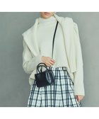 【23区/NIJYUSANKU】の【好評につき新色追加/CLASSY.1月号掲載】ウールカシミヤブレンド スタンドネック ニット アイボリー系|ID:prp329100002823787