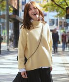 【23区/NIJYUSANKU】の【好評につき新色追加/CLASSY.1月号掲載】ウールカシミヤブレンド スタンドネック ニット イエロー系|ID:prp329100002823787