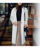 【23区/NIJYUSANKU】の【CLASSY.1月号掲載】ウールカシミヤビーバー チェスターコート ライトベージュ系|ID: prp329100002826678 ipo3291000000028418830