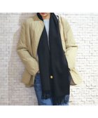 【ムーンバット/MOONBAT】のWEB限定【洗える】ミエル (miel) カシミヤ100% プレーンマフラー ブラック|ID: prp329100002859639 ipo3291000000028418177