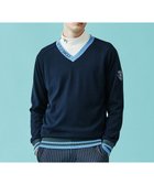 【23区 ゴルフ/23区GOLF / MEN】の【MEN】【手洗い可】裏地付き Vネックニット ネイビー系|ID: prp329100002881169 ipo3291000000028704048