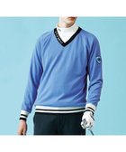 【23区 ゴルフ/23区GOLF / MEN】の【MEN】【手洗い可】裏地付き Vネックニット サックスブルー系|ID: prp329100002881169 ipo3291000000029078250