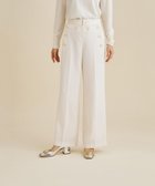 【グレース コンチネンタル/GRACE CONTINENTAL】のウールカルゼセーラーパンツ 人気、トレンドファッション・服の通販 founy(ファニー) ファッション Fashion レディースファッション WOMEN パンツ Pants A/W・秋冬 Aw・Autumn/Winter・Fw・Fall-Winter ストレッチ Stretch センター Center エレガント 上品 Elegant thumbnail ホワイト|ID: prp329100002886075 ipo3291000000028418974