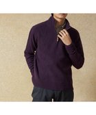 【ジェイ プレス/J.PRESS / MEN】の【Cash Lamb s Wool】ケーブルハーフジップ ニット パープル系|ID: prp329100002886177 ipo3291000000028704090