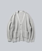 【ホワイトメイルズ/WHITE MAILS】の【UNISEX】WASHI MOHAIR RIB KNIT OVERSIZED カーディガン ライトグレー|ID: prp329100002907862 ipo3291000000028795208