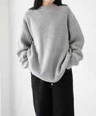 【ホワイトメイルズ/WHITE MAILS】の【UNISEX】WASHI COOMA LAMBS RIB KNIT CREWNECK セーター ライトグレー|ID: prp329100002907873 ipo3291000000028795212