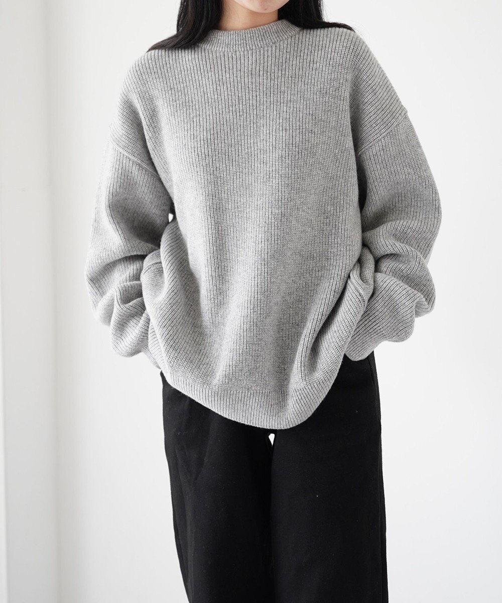 【ホワイトメイルズ/WHITE MAILS】の【UNISEX】WASHI COOMA LAMBS RIB KNIT CREWNECK セーター インテリア・キッズ・メンズ・レディースファッション・服の通販 founy(ファニー) 　ファッション　Fashion　レディースファッション　WOMEN　トップス・カットソー　Tops/Tshirt　ニット　Knit Tops　吸水　Water Absorption　抗菌　Antibacterial　軽量　Lightweight　スウェット　Sweat　セーター　Sweater　ユニセックス　Unisex　リラックス　Relax　冬　Winter　A/W・秋冬　Aw・Autumn/Winter・Fw・Fall-Winter　S/S・春夏　Ss・Spring/Summer　夏　Summer　ライトグレー|ID: prp329100002907873 ipo3291000000028795212