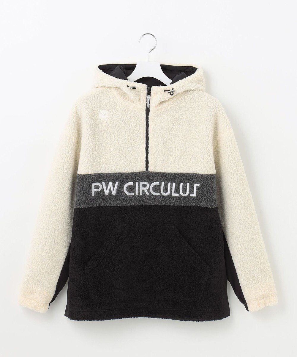 【ピーダブリュサーキュラス/PW CIRCULUS / MEN】の【MEN】【撥水/防風】ボア ハーフジップ フーデッド プルオーバー インテリア・キッズ・メンズ・レディースファッション・服の通販 founy(ファニー) 　ファッション　Fashion　メンズファッション　MEN　アウター　Coats Outerwear/Men　A/W・秋冬　Aw・Autumn/Winter・Fw・Fall-Winter　コーティング　Coating　ジャケット　Jacket　ストレッチ　Stretch　ポケット　Pocket　ホワイト系|ID: prp329100002927220 ipo3291000000029078554