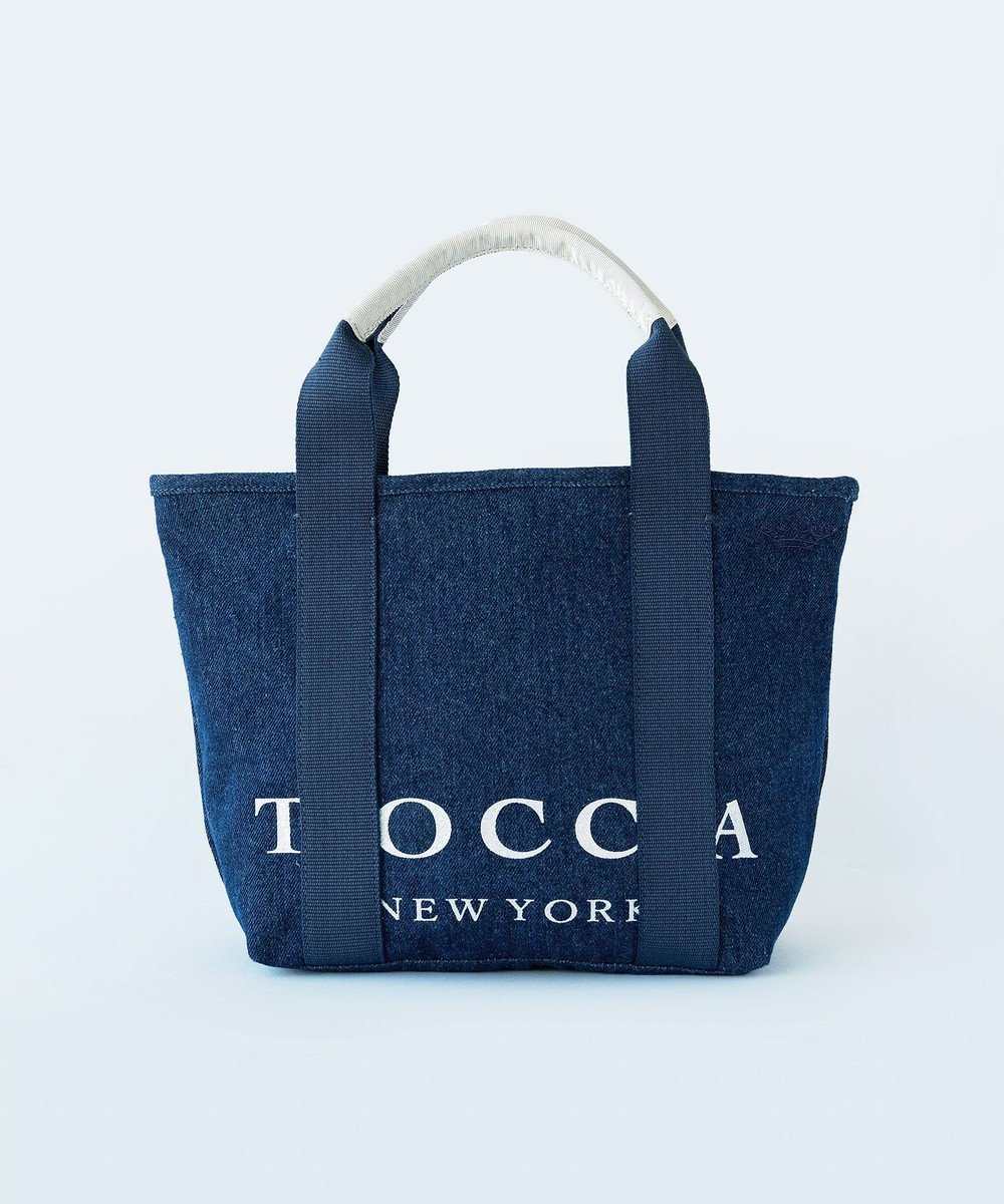 【トッカ/TOCCA】の【WEB&一部店舗限定】BIG TOCCA DENIM TOTE トートバッグ インテリア・キッズ・メンズ・レディースファッション・服の通販 founy(ファニー) 　ファッション　Fashion　レディースファッション　WOMEN　バッグ　Bag　クラウン　Crown　シューズ　Shoes　シンプル　Simple　スタイリッシュ　Stylish　スポーツ　Sports　財布　Wallet　テクスチャー　Texture　デニム　Denim　フェミニン　Feminine　ポケット　Pocket　ポーチ　Pouch　旅行　Travel　ネイビー系|ID: prp329100002937523 ipo3291000000028414957