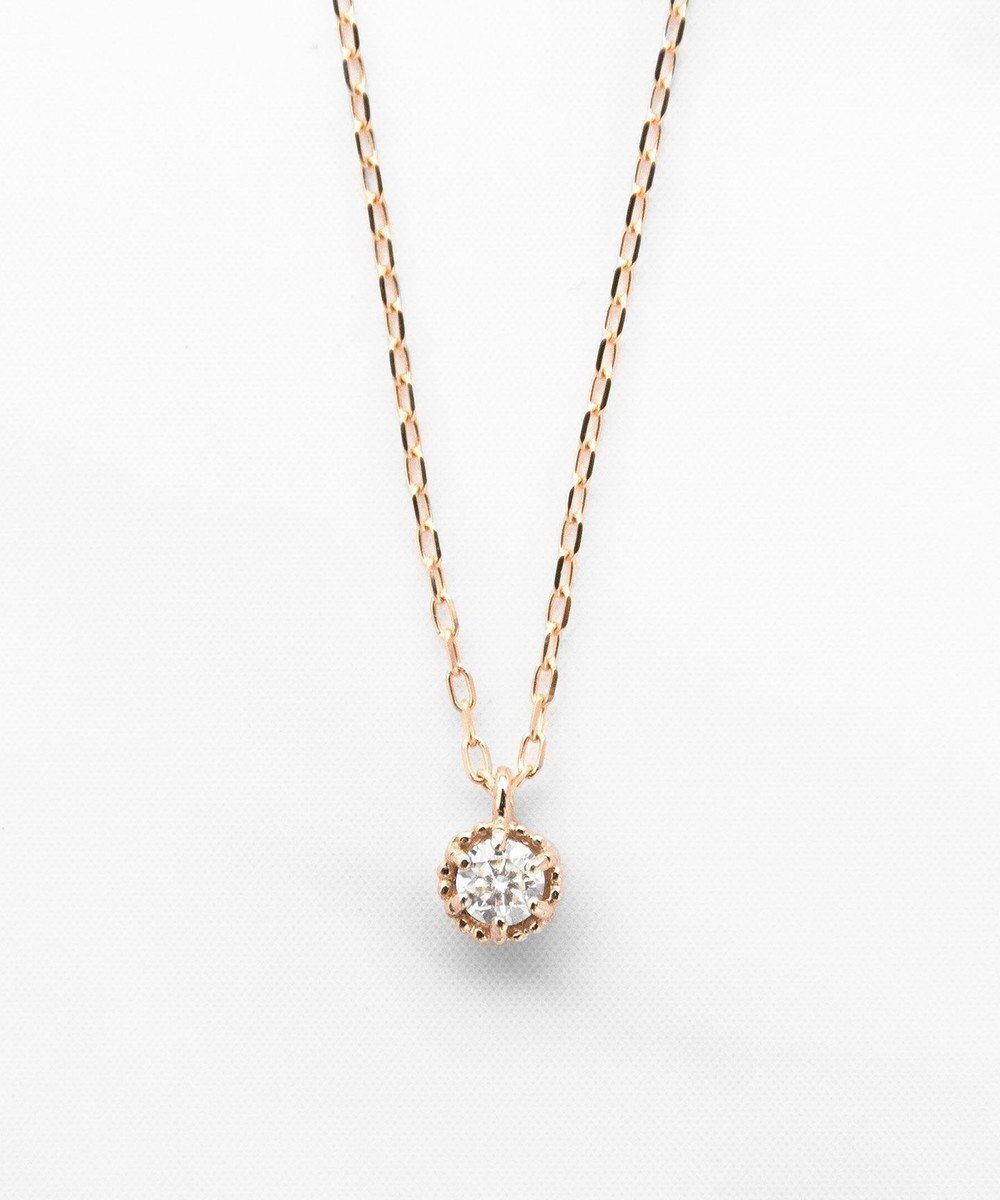 【トッカ/TOCCA】の【WEB限定】FLORA K10 DIAMOND NECKLACE K10 ダイヤモンド ネックレス インテリア・キッズ・メンズ・レディースファッション・服の通販 founy(ファニー) 　ファッション　Fashion　レディースファッション　WOMEN　ジュエリー　Jewelry　ネックレス　Necklaces　アクセサリー　Accessories　アンティーク　Antique　シンプル　Simple　ダイヤモンド　Diamond　チェーン　Chain　ネックレス　Necklace　フェミニン　Feminine　フォルム　Form　ポーチ　Pouch　モダン　Modern　ラウンド　Round　おすすめ　Recommend　ピンクゴールド系|ID: prp329100002940420 ipo3291000000028412563