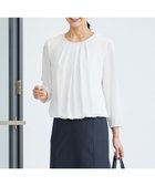 【23区/NIJYUSANKU】の【洗える】シルキーデシン ボールチェーン カットソー ホワイト系|ID:prp329100002956190