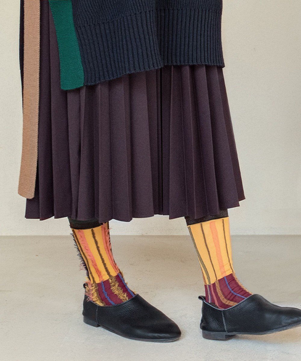 【コキュウ/COQ】の【リバーシブル/23~25cm】MULTI FUR ソックス(M) インテリア・キッズ・メンズ・レディースファッション・服の通販 founy(ファニー) 　ファッション　Fashion　レディースファッション　WOMEN　ソックス　Socks　レッグウェア　Legwear　コレクション　Collection　ストライプ　Stripe　ソックス　Socks　タンブラー　Tumbler　テクスチャー　Texture　バランス　Balance　リバーシブル　Reversible　おすすめ　Recommend　犬　Dog　イエロー|ID: prp329100002958320 ipo3291000000025779164