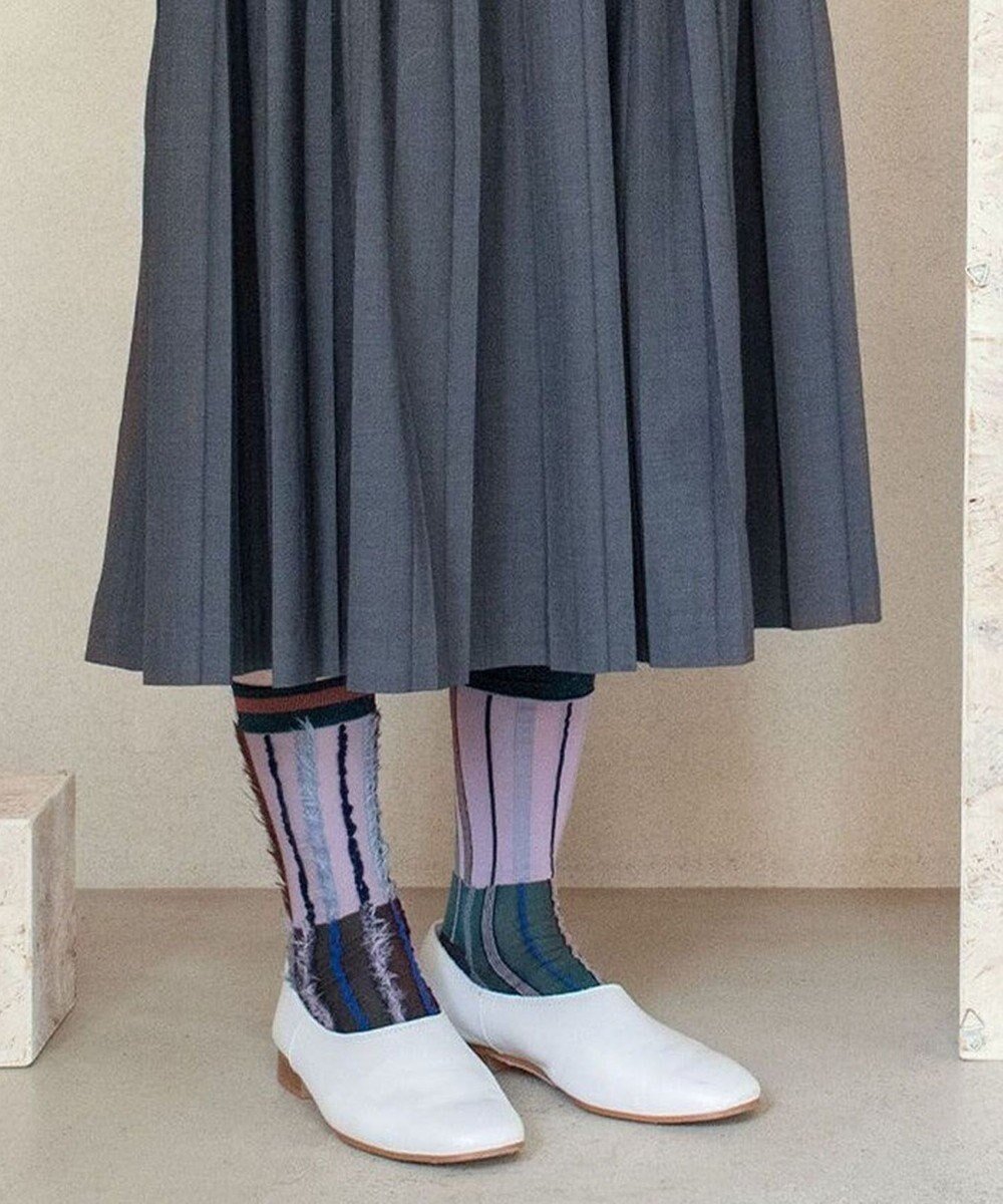 【コキュウ/COQ】の【リバーシブル/23~25cm】MULTI FUR ソックス(M) インテリア・キッズ・メンズ・レディースファッション・服の通販 founy(ファニー) 　ファッション　Fashion　レディースファッション　WOMEN　ソックス　Socks　レッグウェア　Legwear　コレクション　Collection　ストライプ　Stripe　ソックス　Socks　タンブラー　Tumbler　テクスチャー　Texture　バランス　Balance　リバーシブル　Reversible　おすすめ　Recommend　犬　Dog　ライトパープル|ID: prp329100002958320 ipo3291000000025779166