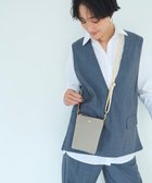 【トプカピ/TOPKAPI】の【Breath TOPKAPI】SCOTCH GRAIN スコッチグレイン ネオレザー サコッシュ スマホ ショルダーバッグ ライトグレー|ID:prp329100002980721