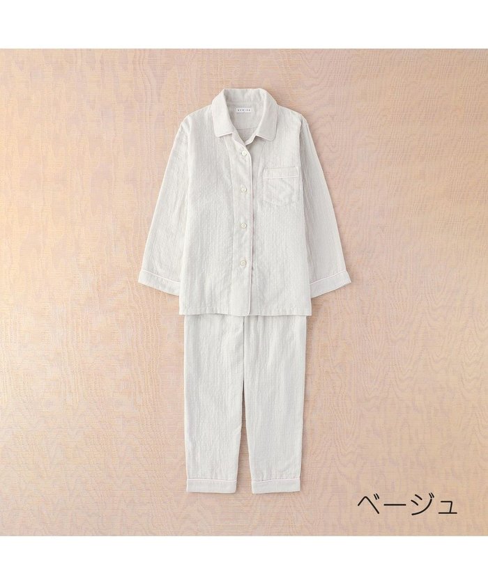 【ウチノ/UCHINO】のマシュマロガーゼパイピングレディスパジャマ インテリア・キッズ・メンズ・レディースファッション・服の通販 founy(ファニー) https://founy.com/ ファッション Fashion レディースファッション WOMEN バランス Balance パジャマ Pajamas 吸水 Water Absorption |ID: prp329100002991579 ipo3291000000028348758