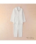 【ウチノ/UCHINO】のマシュマロガーゼパイピングレディスパジャマ ベージュ|ID: prp329100002991579 ipo3291000000028348759