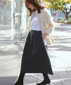 【ジェイ プレス/J.PRESS】の【WEB限定・洗える】NEW GU フレアー ロング スカート ブラック系|ID: prp329100002996576 ipo3291000000028405231