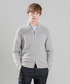 【ジョゼフ オム/JOSEPH HOMME / MEN】のシルクバルキーハニカム ジップアップニット ライトグレー系|ID: prp329100003014220 ipo3291000000027398547