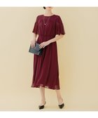 【自由区/JIYU-KU】の【WEB限定】シフォンレースコンビネーション ドレス ワイン系|ID:prp329100003027010