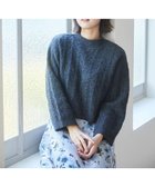 【フェルゥ/Feroux】の【洗える】ケーブルショート丈 ニット グレー系|ID:prp329100003029116