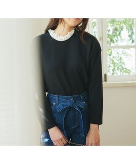 【フェルゥ/Feroux】の【洗える】レースドッキングダンボール プルオーバー 人気、トレンドファッション・服の通販 founy(ファニー) ファッション Fashion レディースファッション WOMEN トップス・カットソー Tops/Tshirt シャツ/ブラウス Shirts/Blouses ロング / Tシャツ T-Shirts プルオーバー Pullover カットソー Cut and Sewn A/W・秋冬 Aw・Autumn/Winter・Fw・Fall-Winter カットソー Cut And Sew シンプル Simple スラックス Slacks デニム Denim フリル Frills レース Race 洗える Washable |ID:prp329100003044567