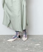 【トリコテ/Tricote】のCHECK LINK SOCKS/チェックリンクソックス 82BEIGE|ID: prp329100003058327 ipo3291000000028402827