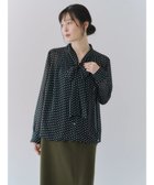 【イェッカ ヴェッカ/YECCA VECCA】のジオメ柄ボウタイブラウス 人気、トレンドファッション・服の通販 founy(ファニー) ファッション Fashion レディースファッション WOMEN トップス・カットソー Tops/Tshirt シャツ/ブラウス Shirts/Blouses A/W・秋冬 Aw・Autumn/Winter・Fw・Fall-Winter おすすめ Recommend エアリー Airy カフス Cuffs シフォン Chiffon ボトム Bottom ポケット Pocket メタル Metal エレガント 上品 Elegant thumbnail Black|ID: prp329100003061821 ipo3291000000027765568