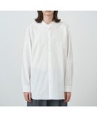 【エイトン/ATON】のSUVIN BROAD バンドカラーシャツ - UNISEX WHITE|ID:prp329100003061829